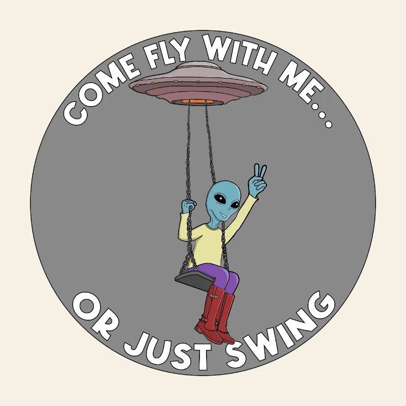Komm, flieg mit mir oder schwing einfach Alien UFO