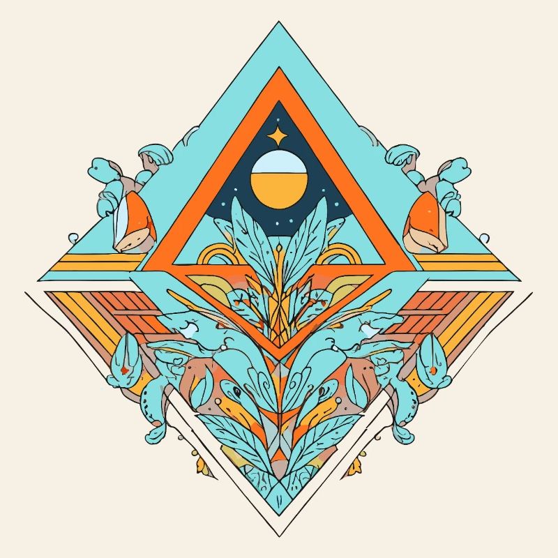 Celestial Dreamscape Geometric Design
