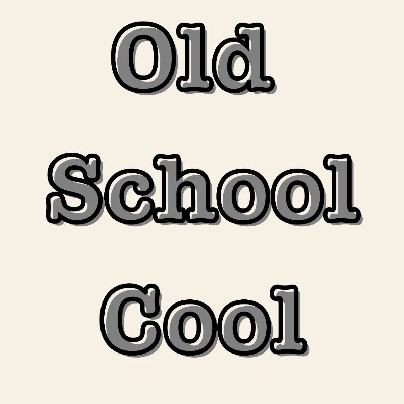 Conception de typographie vintage 'Old School Cool'