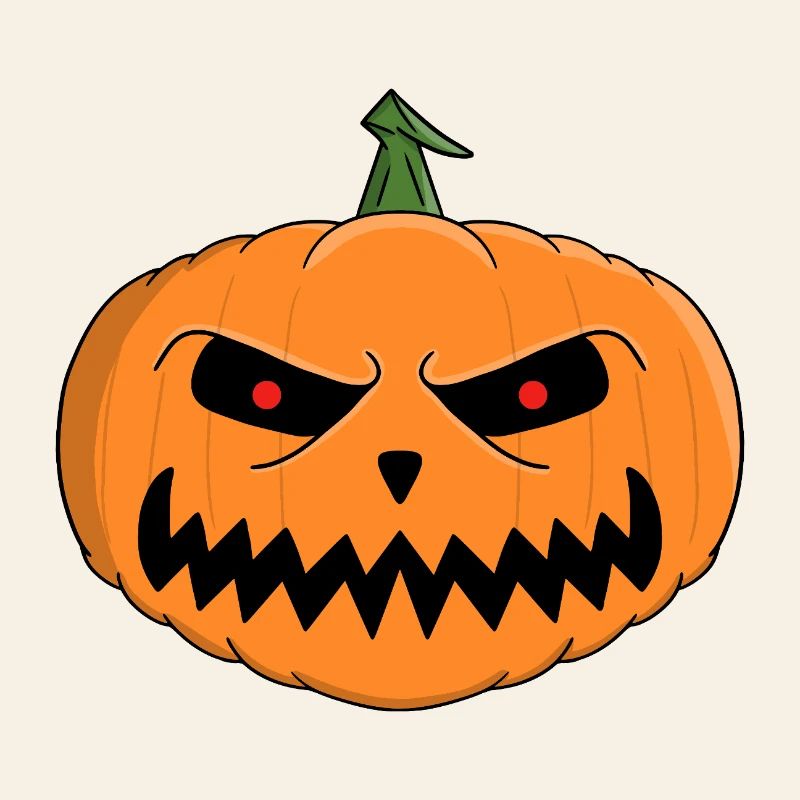 Menacing Jack-O'-Lantern Halloween Design
