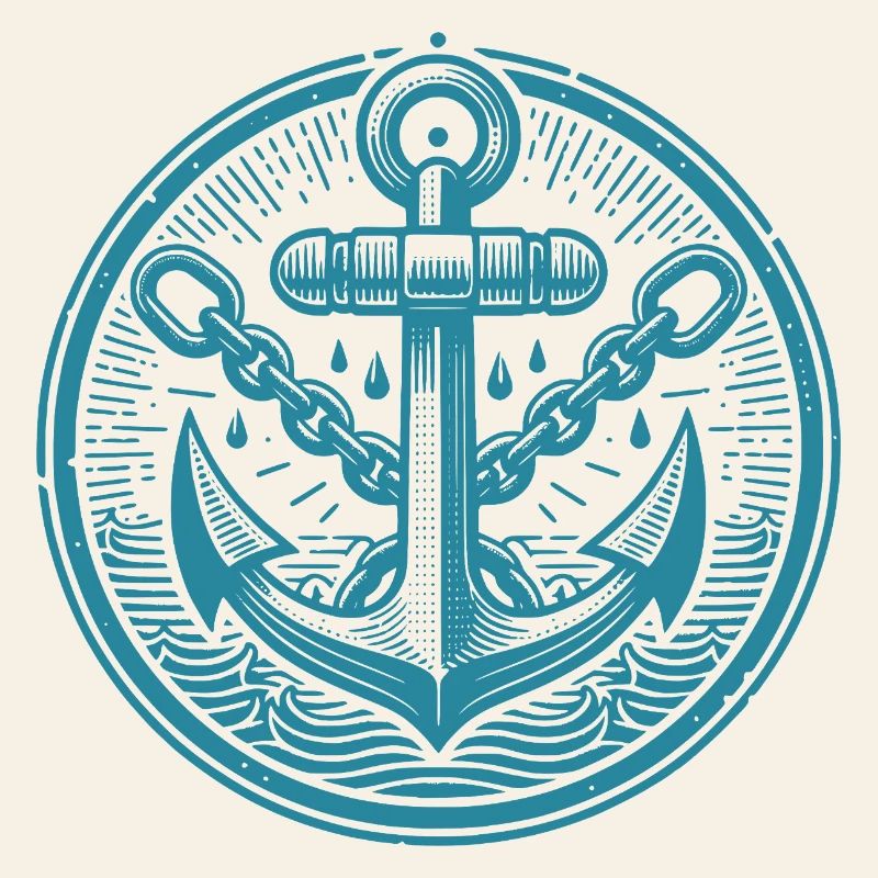 Conception d’ancre de marin pour vêtements