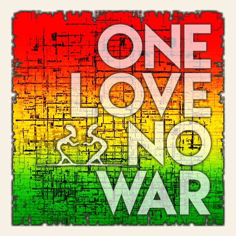 Peace statement in rainbow design