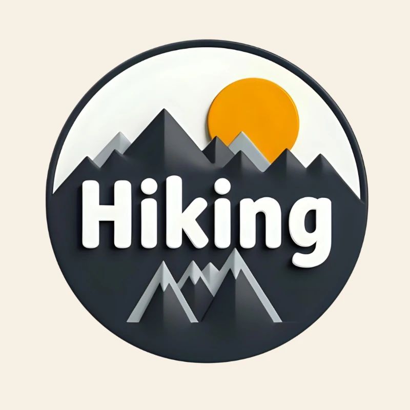 Adventurous mountain hiking design