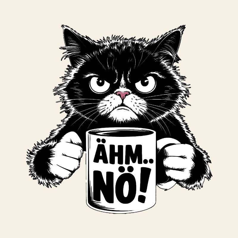 Wütende Katzenmugge: „Ähm… Nö!“