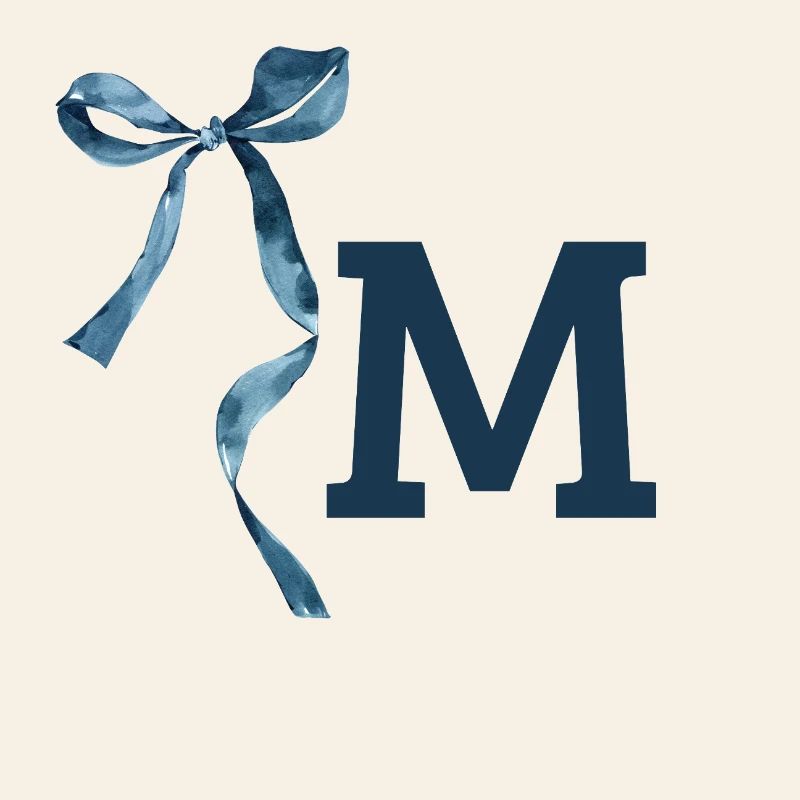 Monogramm m Geschenkidee