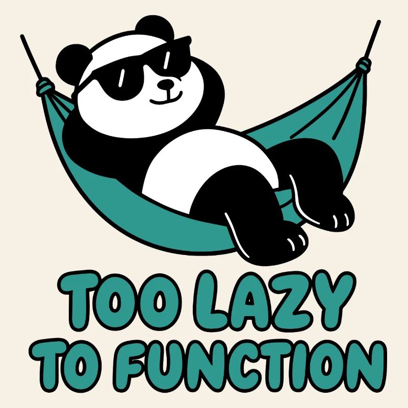 Chill Panda avec lunettes de soleil et hamac