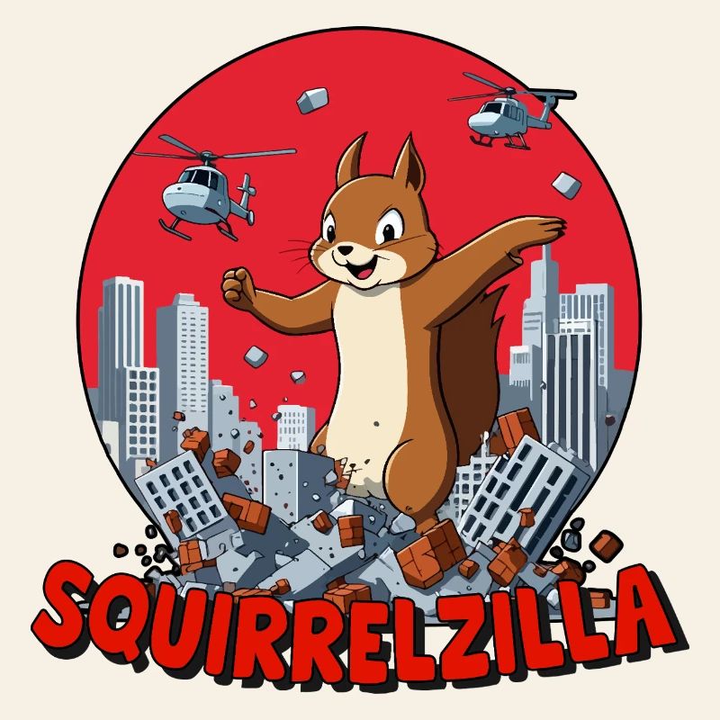 Squirrelzilla: Bustling Urban Destruction