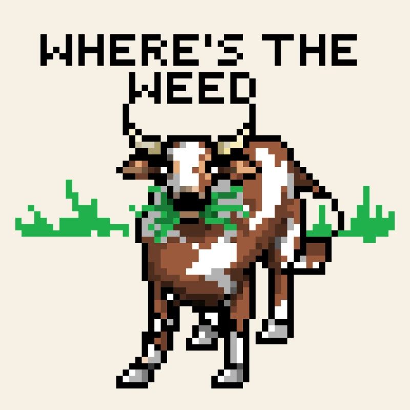 Pixelart Kuh