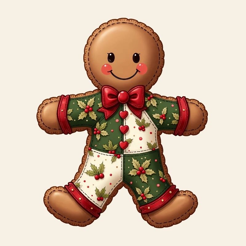 Gingerbread Weihnachtsmotiv Patchwork