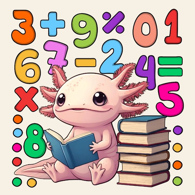 Jour des nombres Coloré Math Dragon Lecture