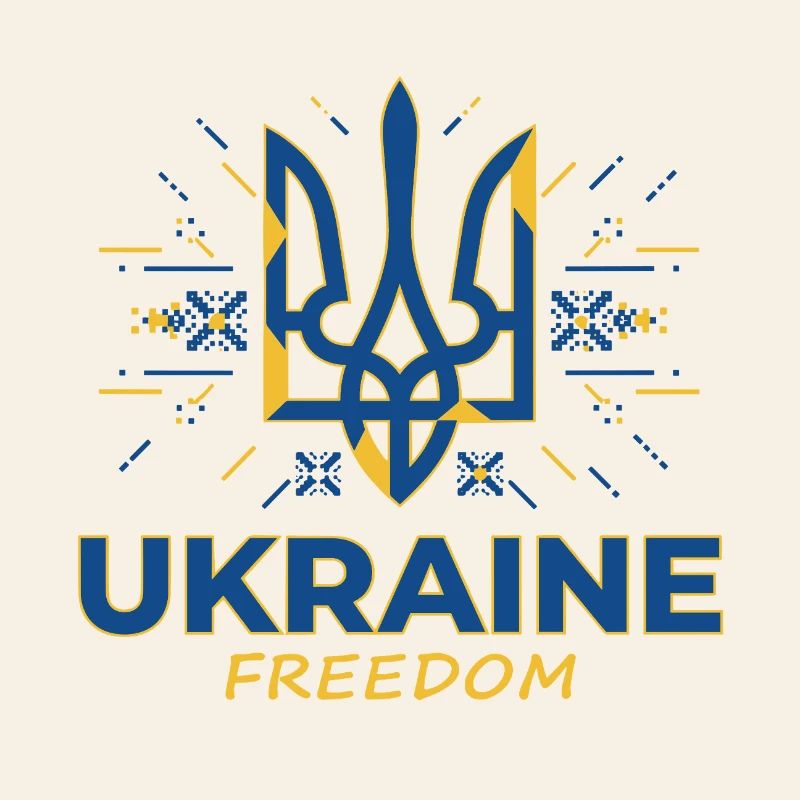 Ukraine Freedom Trident Emblem