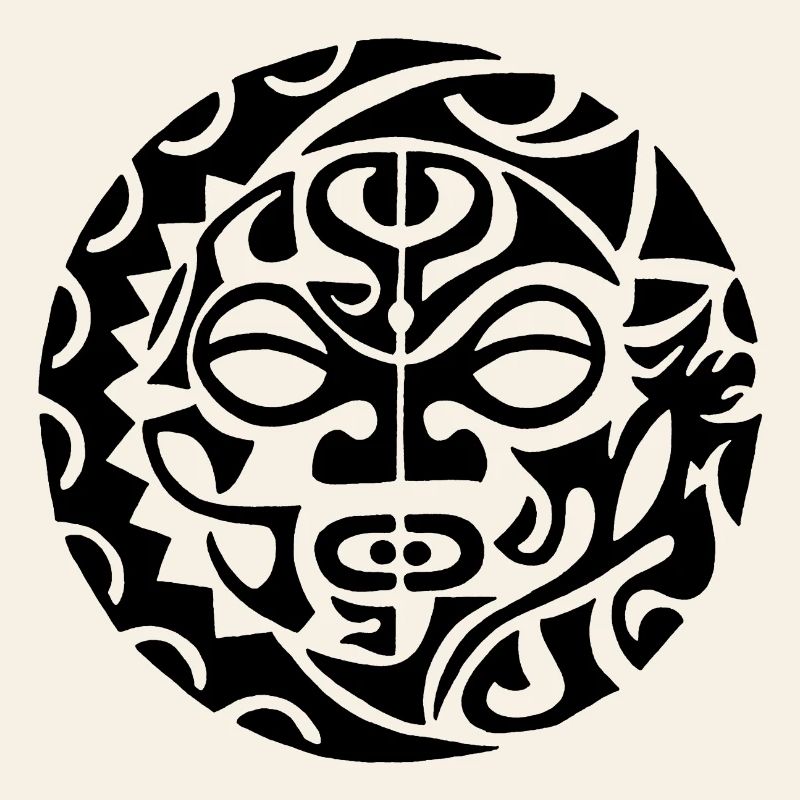 Polynesian Skull (Black)