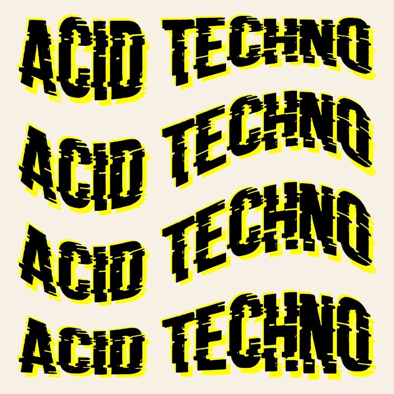 Glitch Acid Techno Repeats Neon