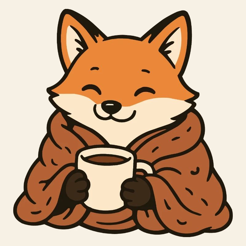 Kuschelfuchs mit Becher