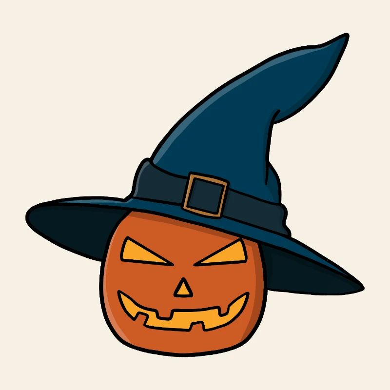 Witch Hat Pumpkin Jack O Lantern