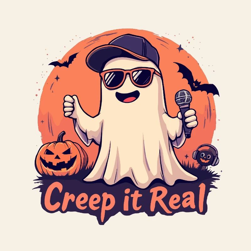 Creep It Real Ghost mit Mikrofon