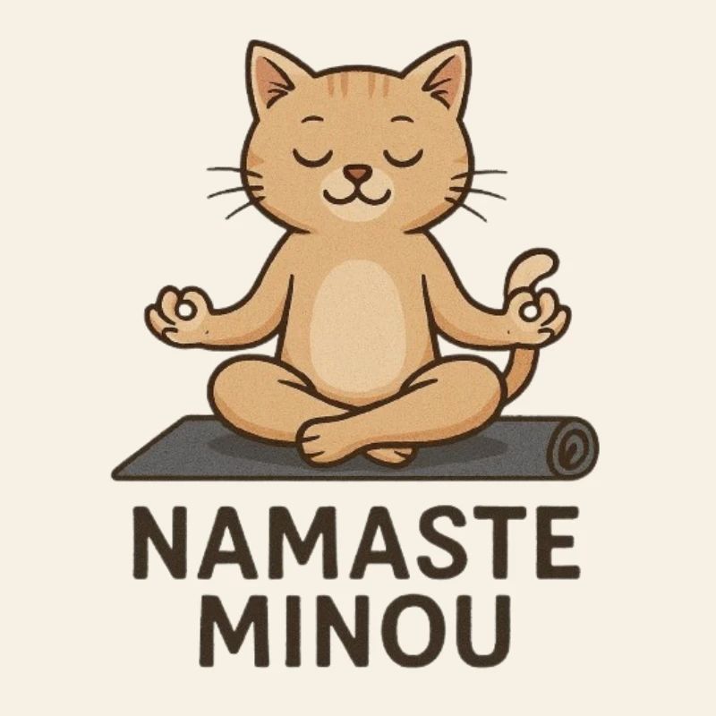Namaste Zen Kitty
