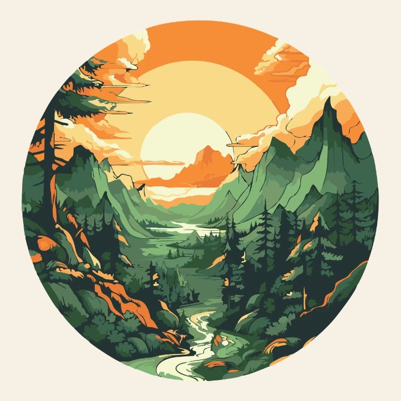 Circular Sunset