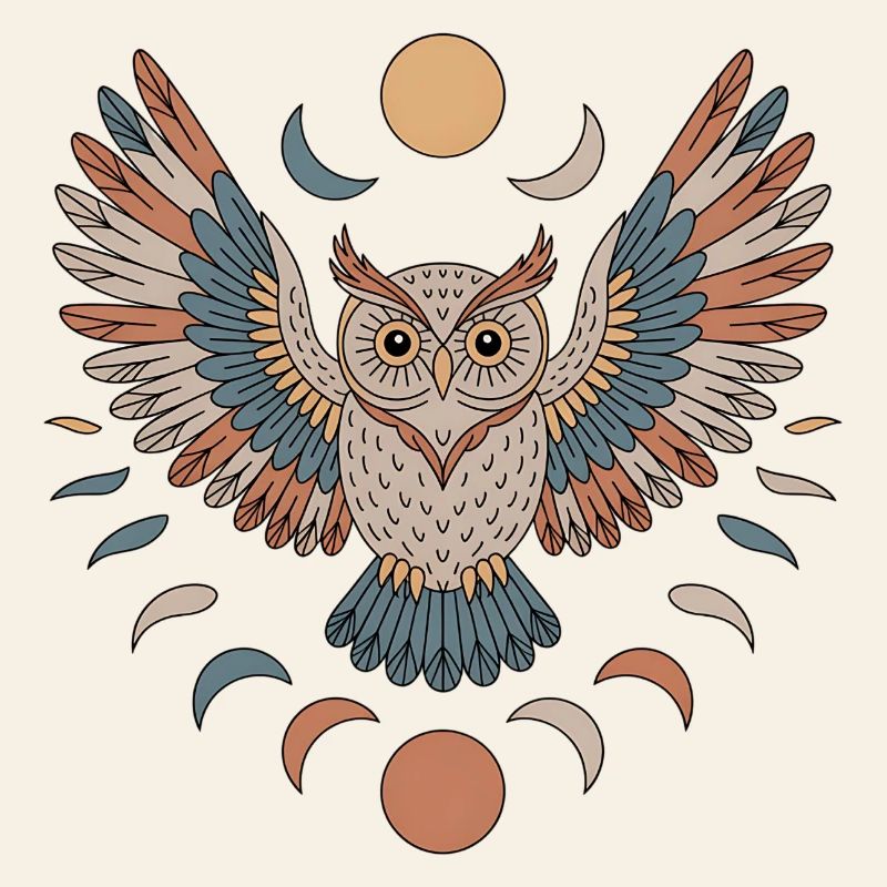 Boho Eule