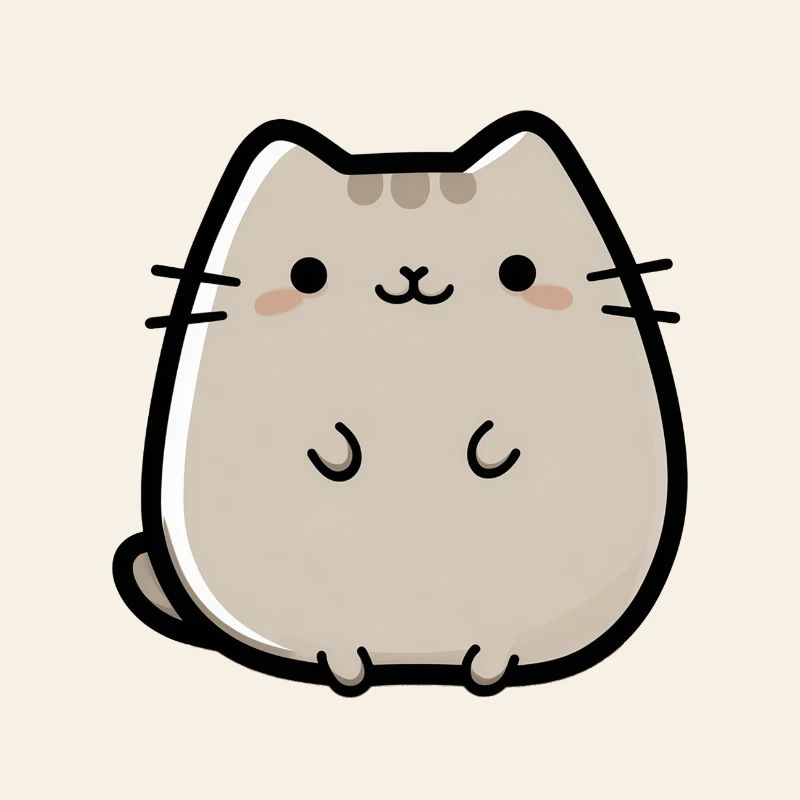 süße kleine Chibi-Katze