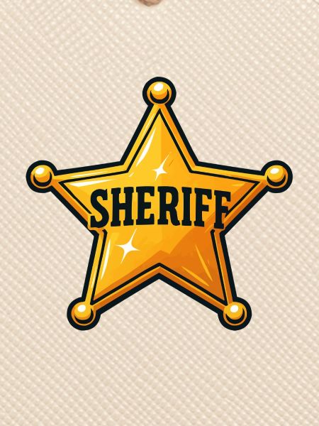 Sheriff Stern Abzeichen Design