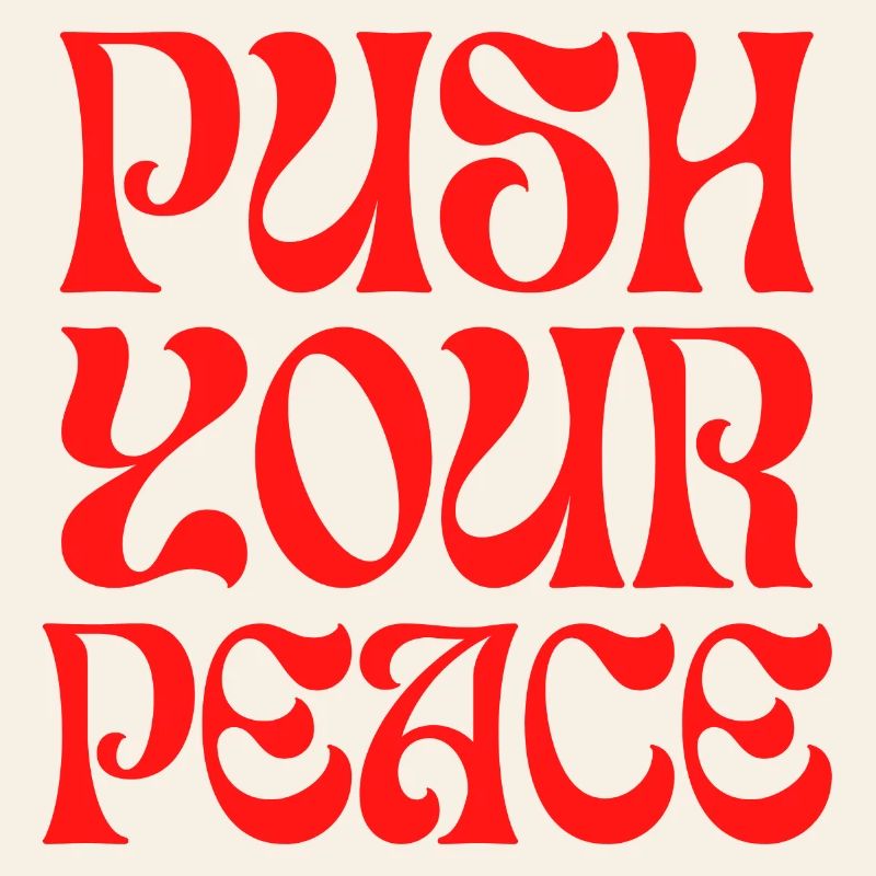 Push Your Peace Peacezeichen Frieden