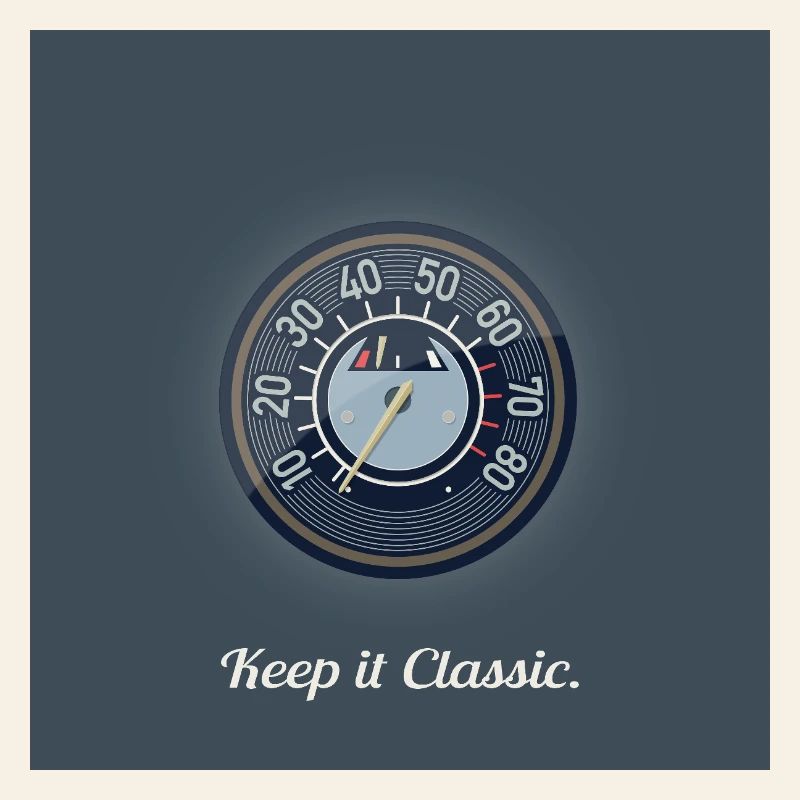 Keep it Classic – Retro Speedometer Design