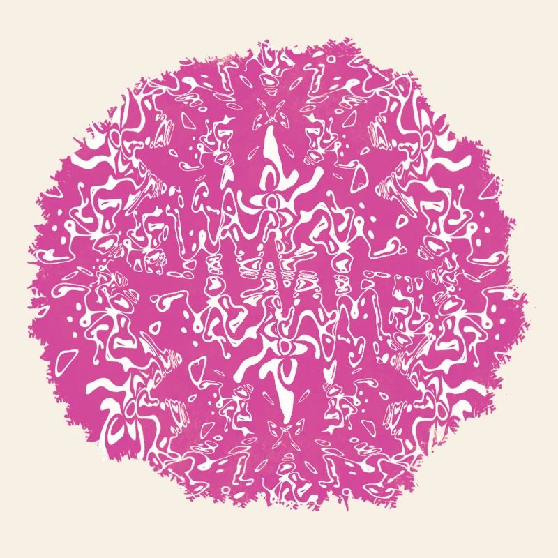 Circle Rose Pink Pattern