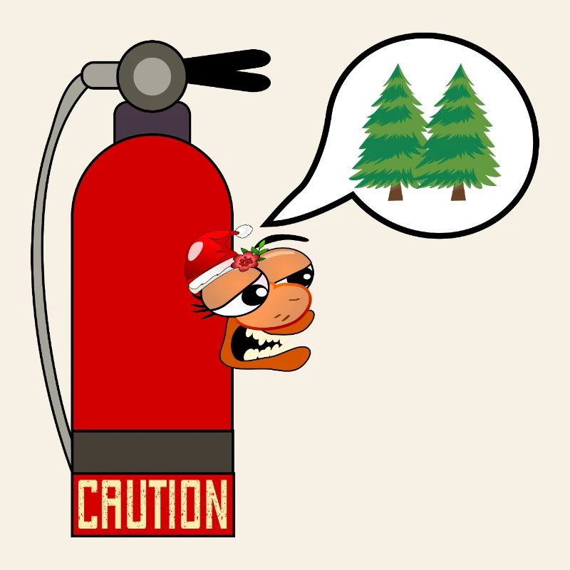 CAUTION CHRISTMAS TREE FIRE