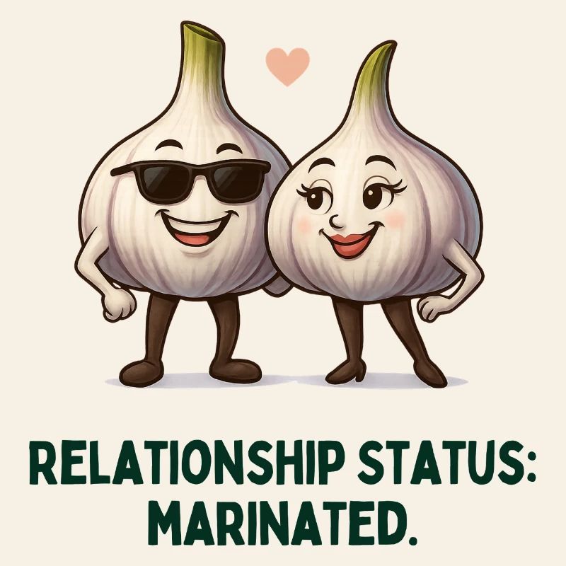Garlic Relationship Status Marinated Cartoon