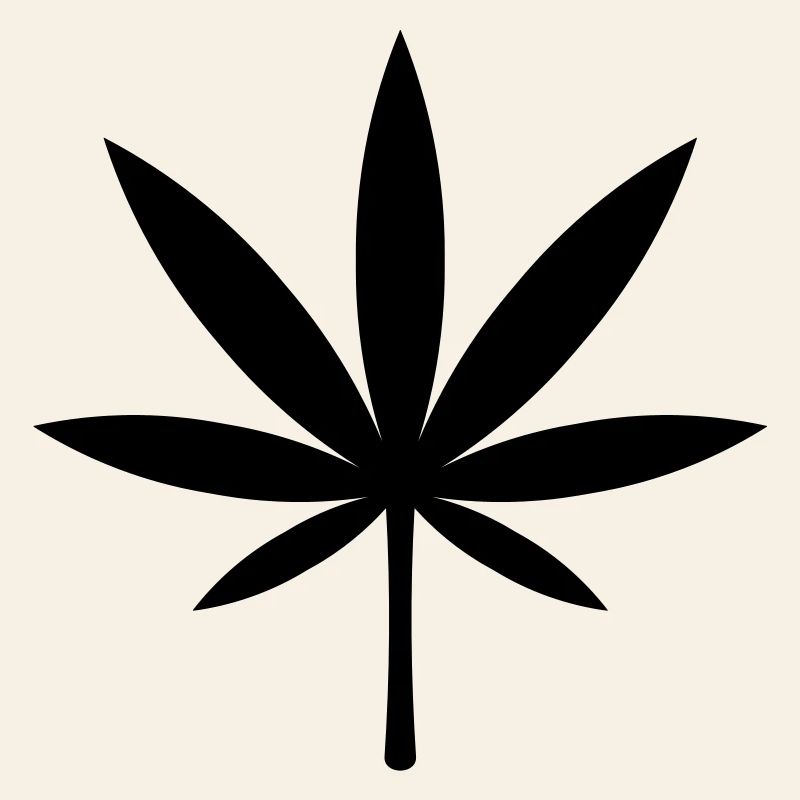 Cannabis / Marihuana / Hanfblatt (Black)