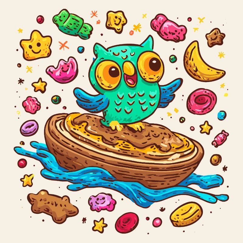 Frühstücks-Eulenfreude