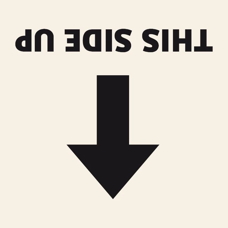 This Side Up - Inverted Arrow