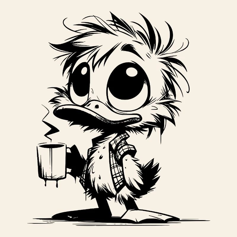 Office duck on the back burner Coffee instead of small talk