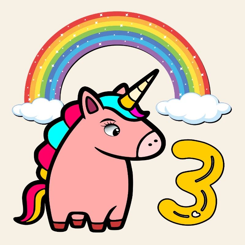 Einhorn Kindergeburtstag  - 3. Geburtstag