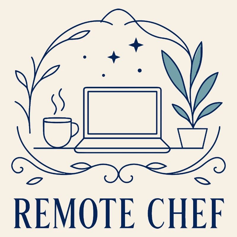Motif d’ordinateur portable Remote Chef