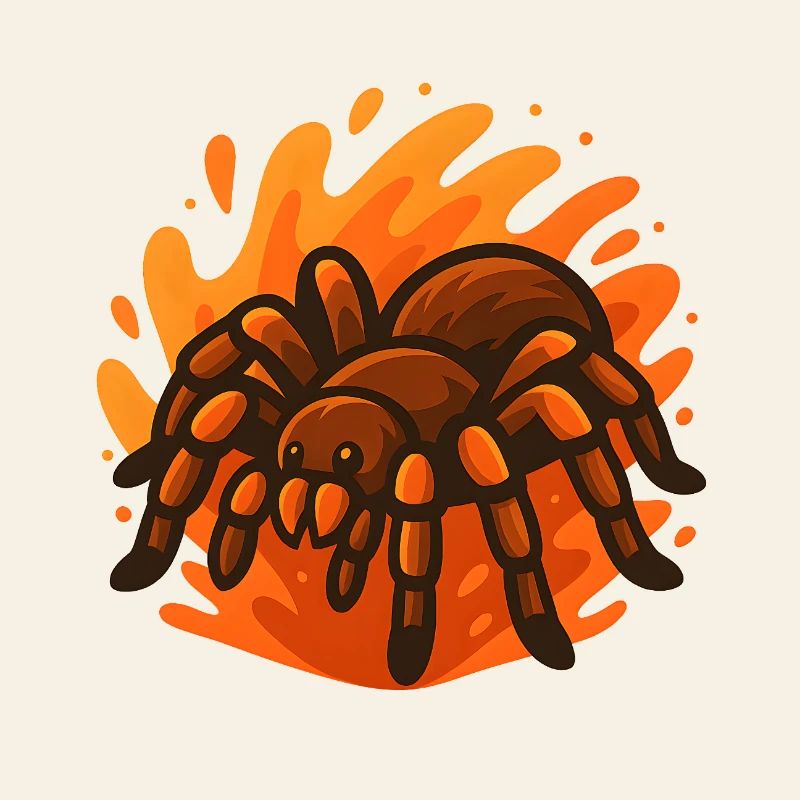 Feurige Goliath-Spinne