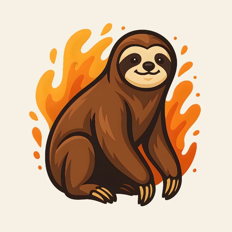 Flaming sloth