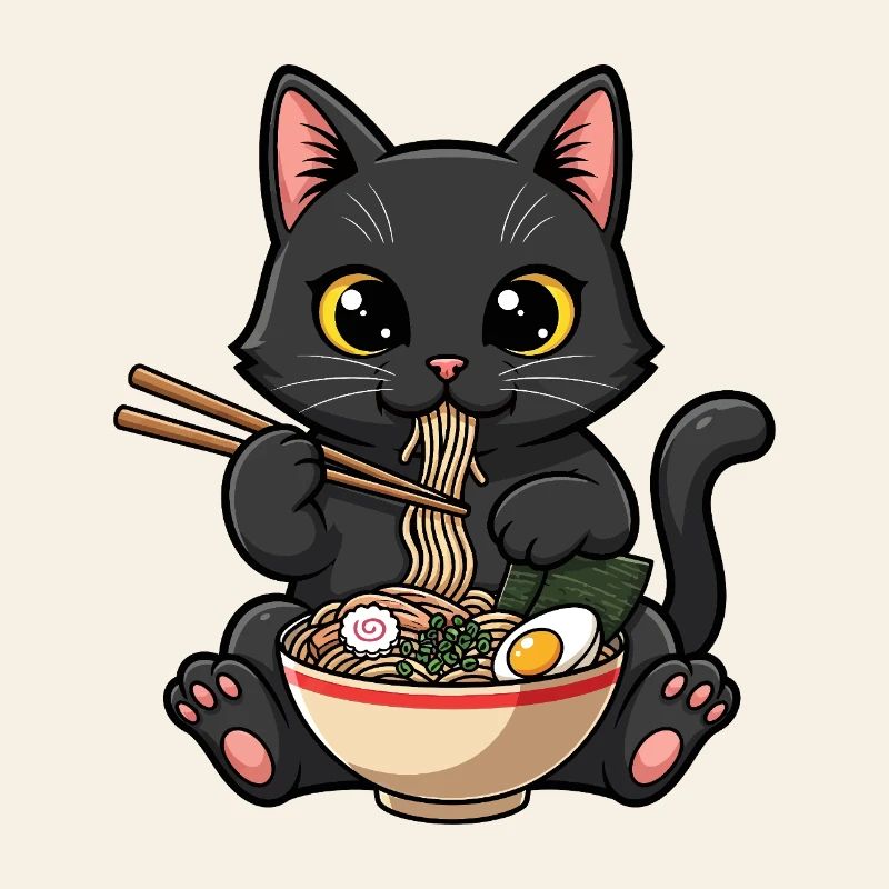 Chat noir ramen gourmand