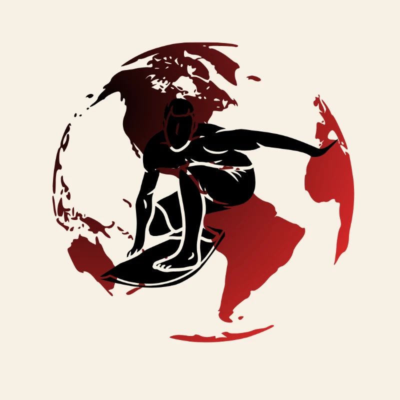Globe Rouge surfeur