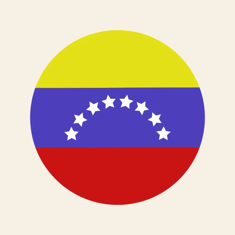 Drapeau rond du Venezuela
