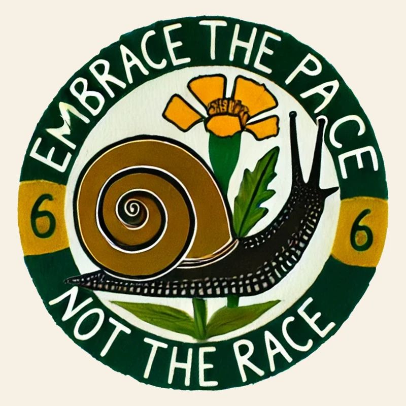 Umarme die langsame Schnecke