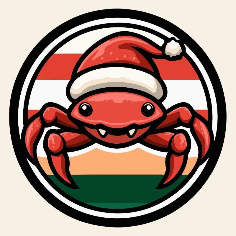 Weihnachtskrabbe im Feststil