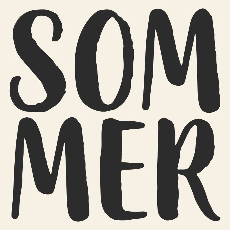 Style de lettrage à la main d’été