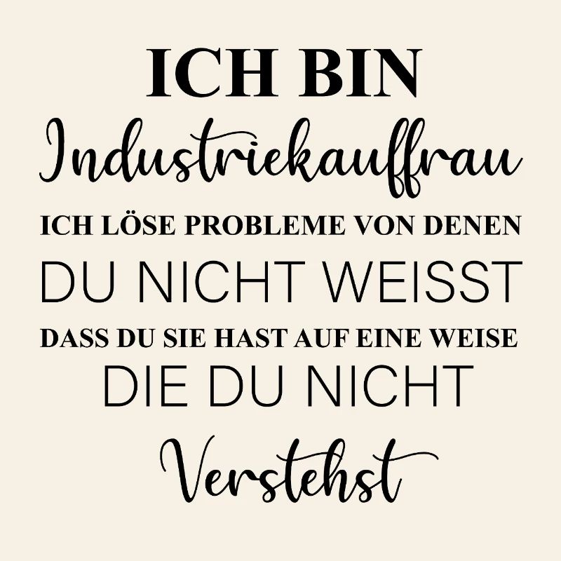 I am an industrial clerk I solve problems, profession