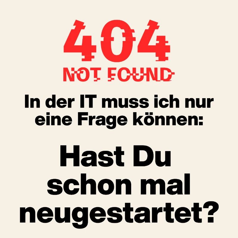 404 IT error, please restart, IT restart