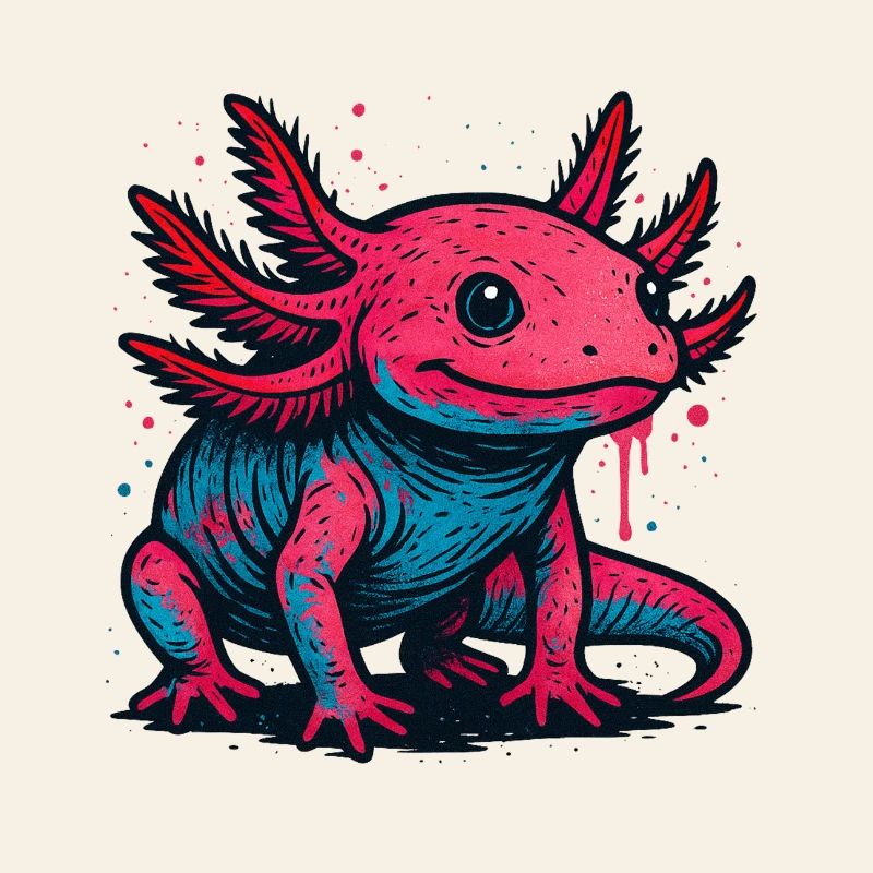 Neon Axolotl Spritzer