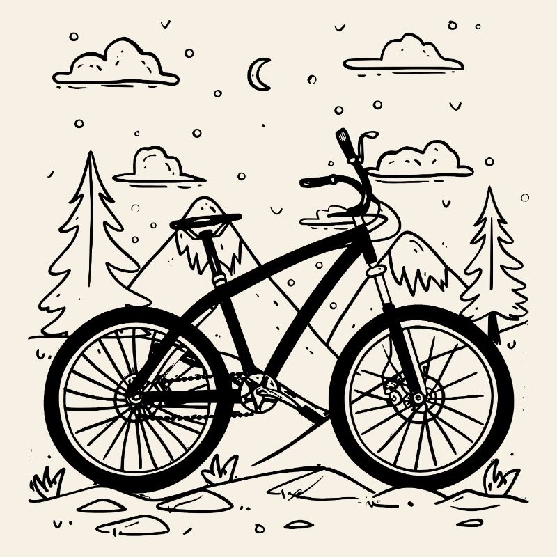 Style de bande dessinée VTT