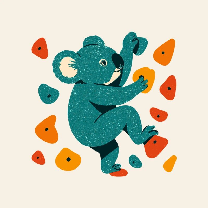 Bouldern Koala Koalabär Klettern Geschenk