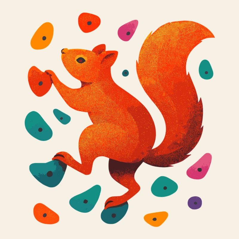 Bouldering Squirrel Climbing Motivation Gift